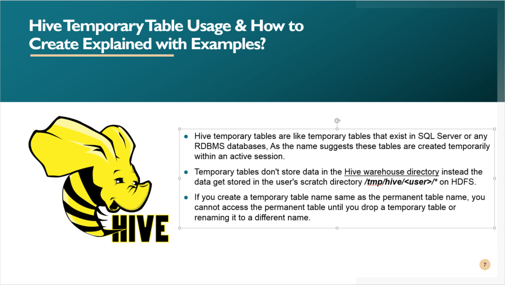 Hive Temporary Table Usage And How to Create? Spark by {Examples}