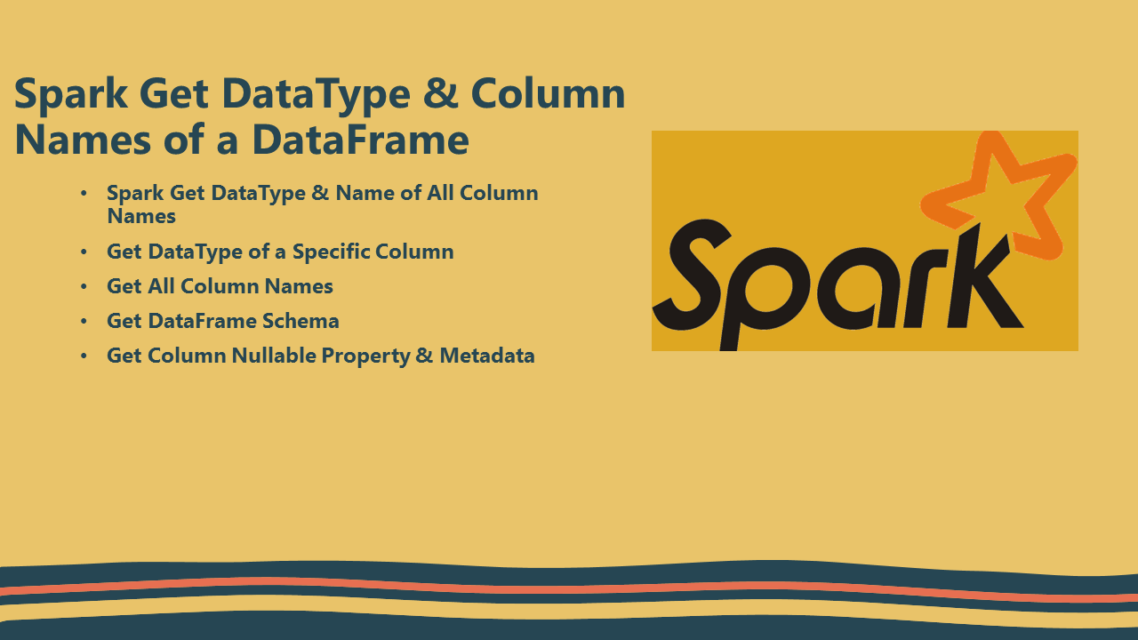 Spark Get DataType & Column Names of DataFrame Spark By {Examples}