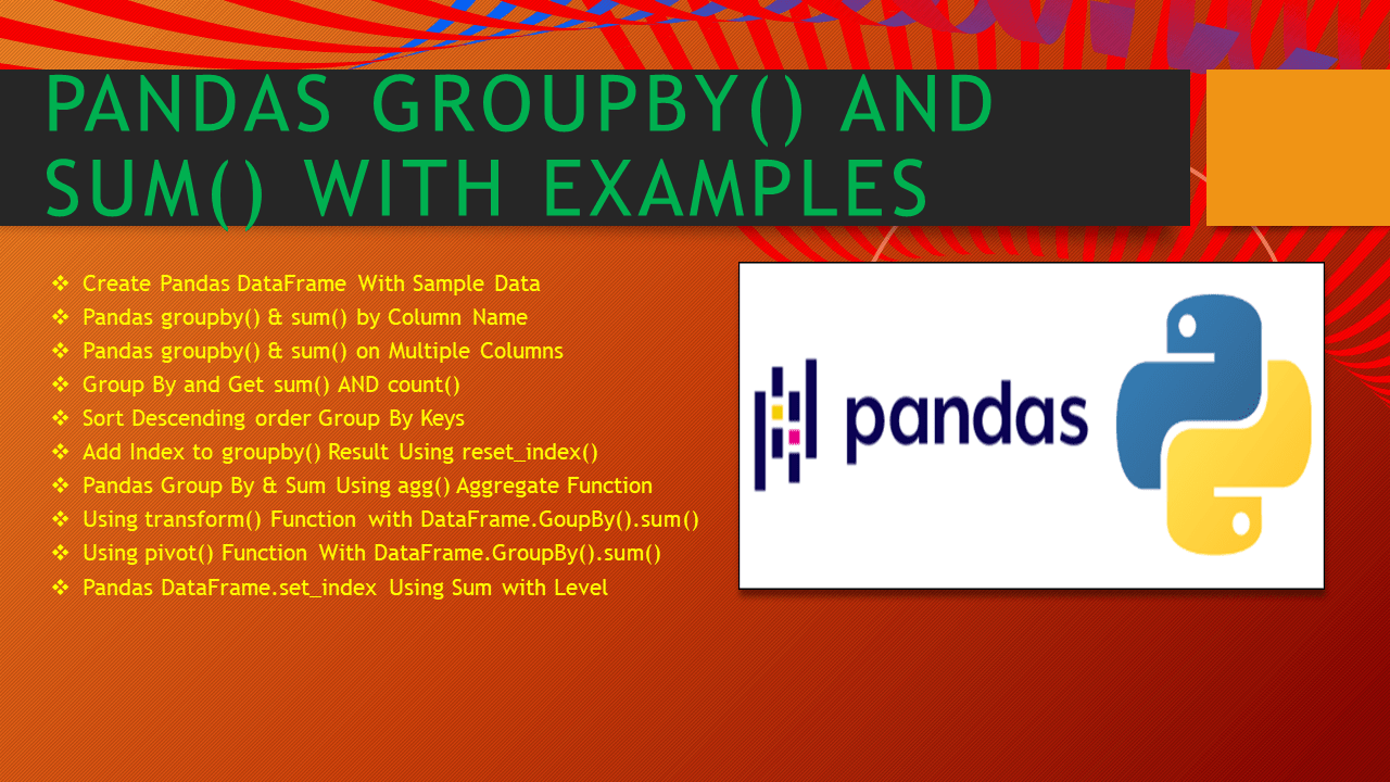 Pandas Groupby With Multiple Aggregate Functions Printable Online