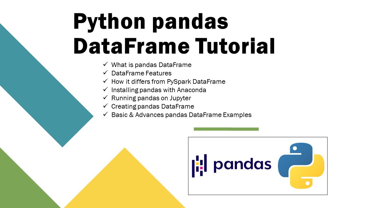 Pandas In Python Dataframe Tutorialwith Examples Python Data Images