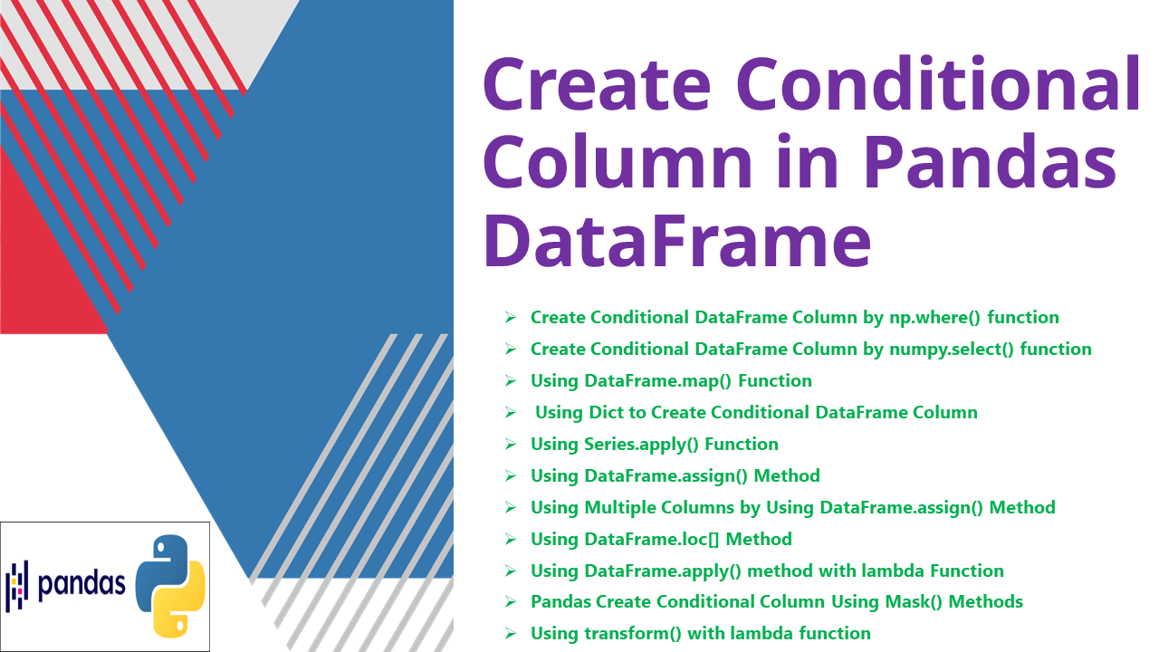 Pandas Create Conditional Column in DataFrame Spark By {Examples}