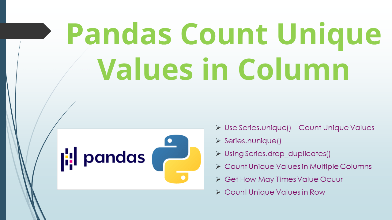 Pandas Count Unique Values in Column Spark By {Examples}