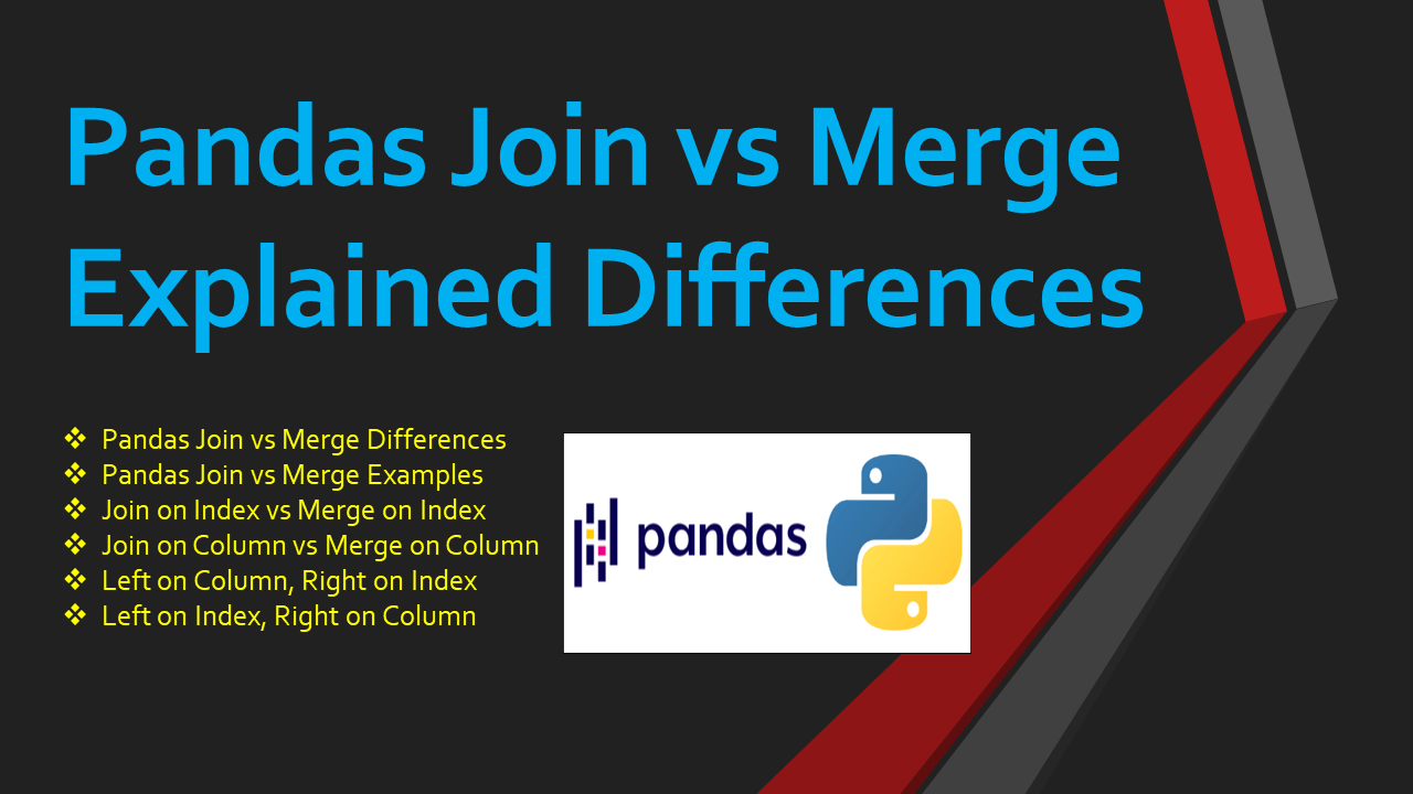 Python Pandas Difference Between Merge And Join Printable Online