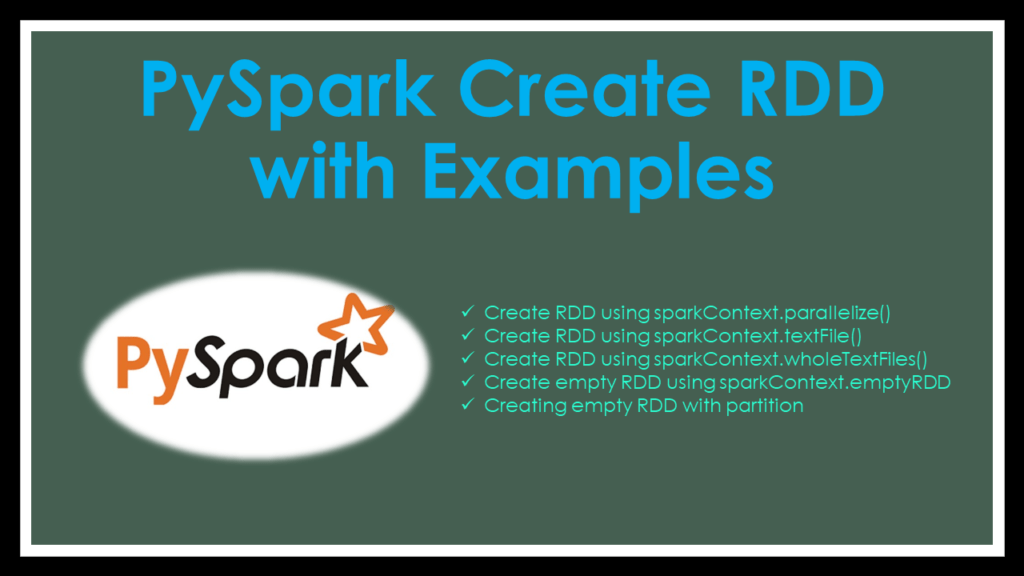 PySpark Create RDD with Examples Spark by {Examples}