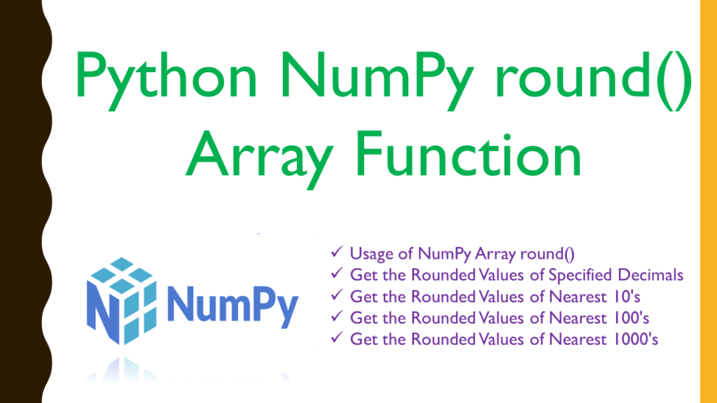 Python NumPy round() Array Function Spark By {Examples}