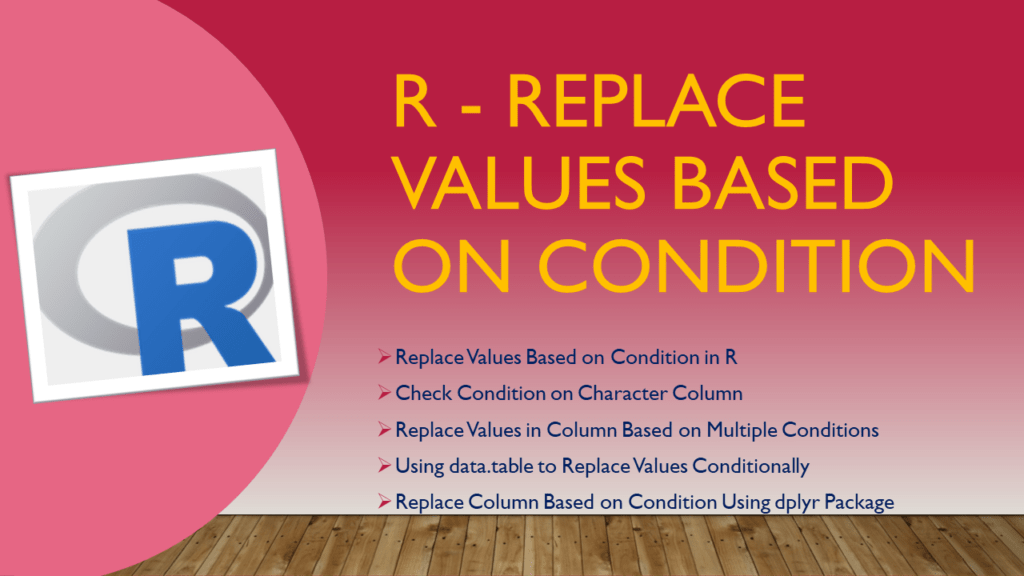 Replace Values Based on Condition in R Spark By {Examples}