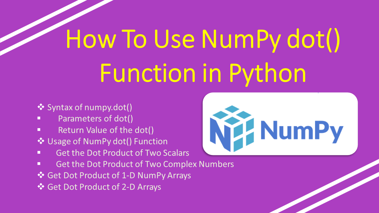 How to Use NumPy dot() Function in Python Spark By {Examples}