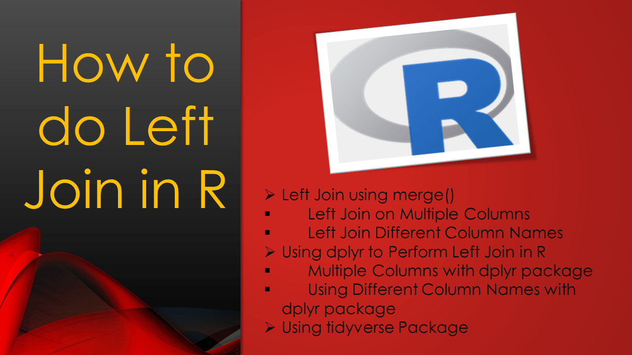 How to do Left Join in R? Spark By {Examples}