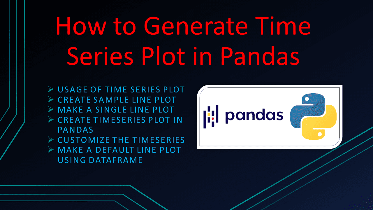 How to Generate Time Series Plot in Pandas Spark By {Examples}