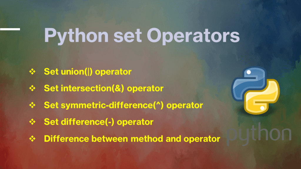 Python set Operators Spark By {Examples}