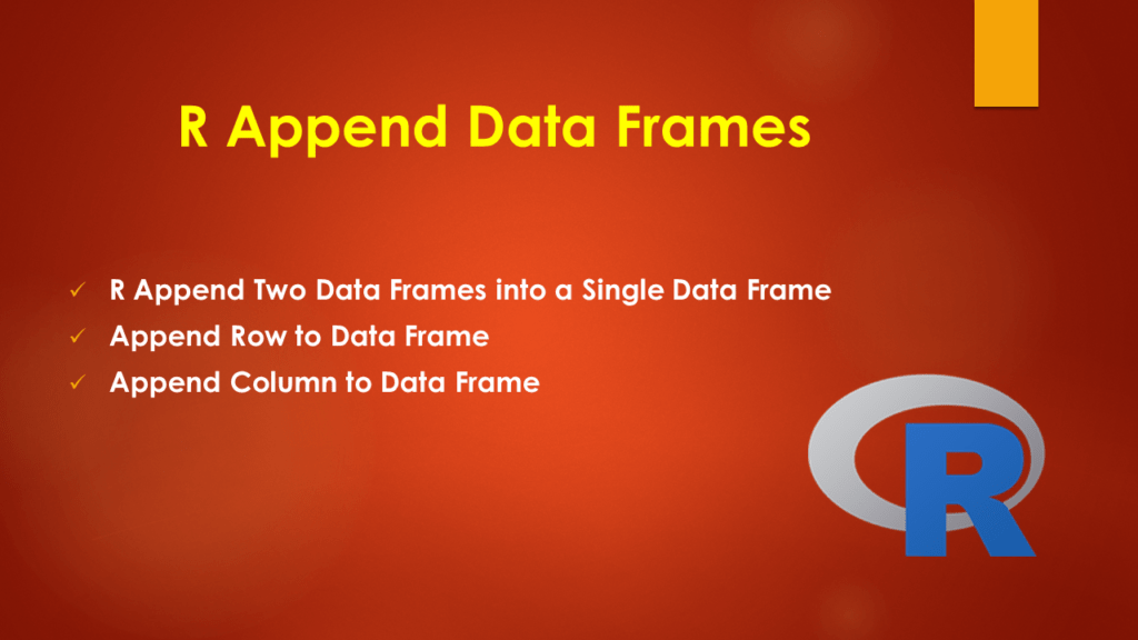 R Append Data Frames Spark By {Examples}