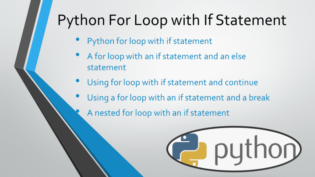 Python For Loop with If Statement Spark By {Examples}