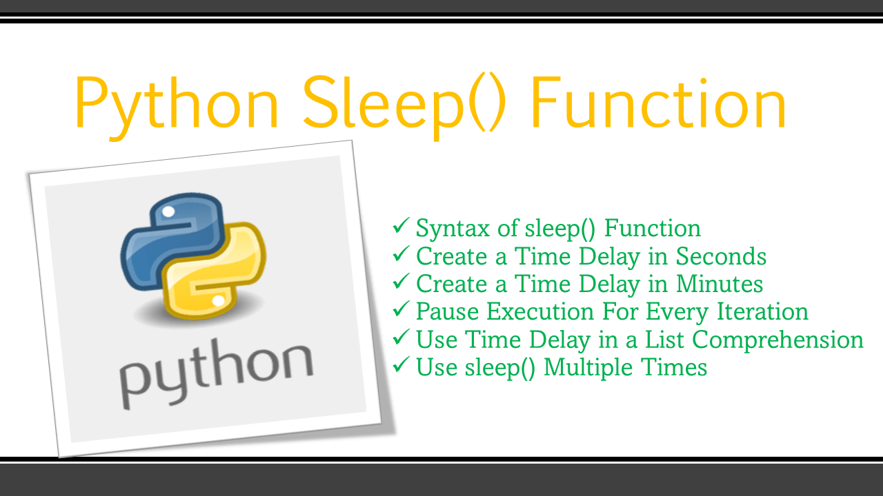 Python Sleep() Function Spark By {Examples}