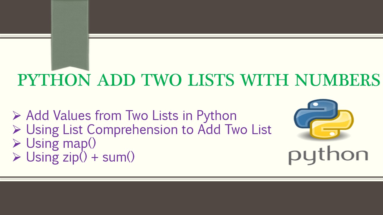 Python Add Two Lists By Index Wise Spark By {Examples}