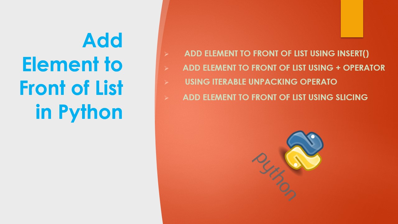 Add Element to Front of List in Python Spark By {Examples}