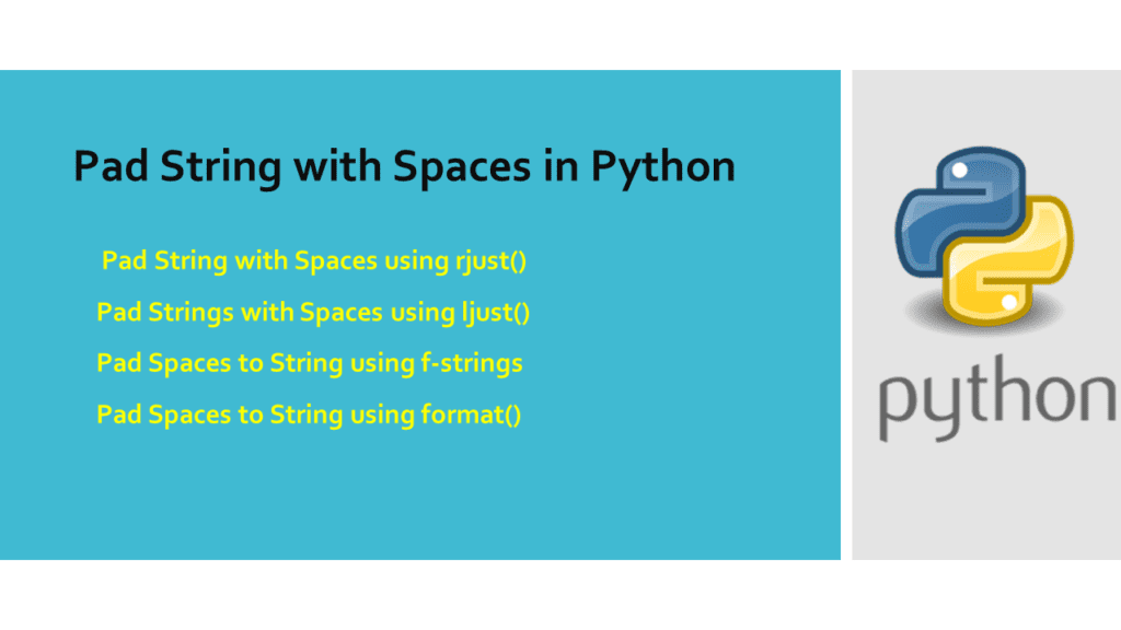 Pad String with Spaces in Python Spark By {Examples}