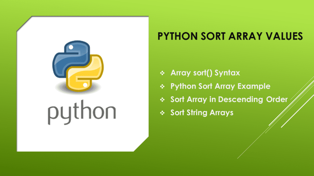 Python Sort Array Values Spark By {Examples}