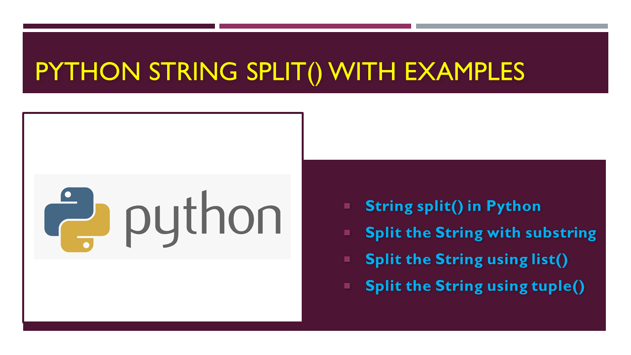 Python String split() with Examples Spark By {Examples}