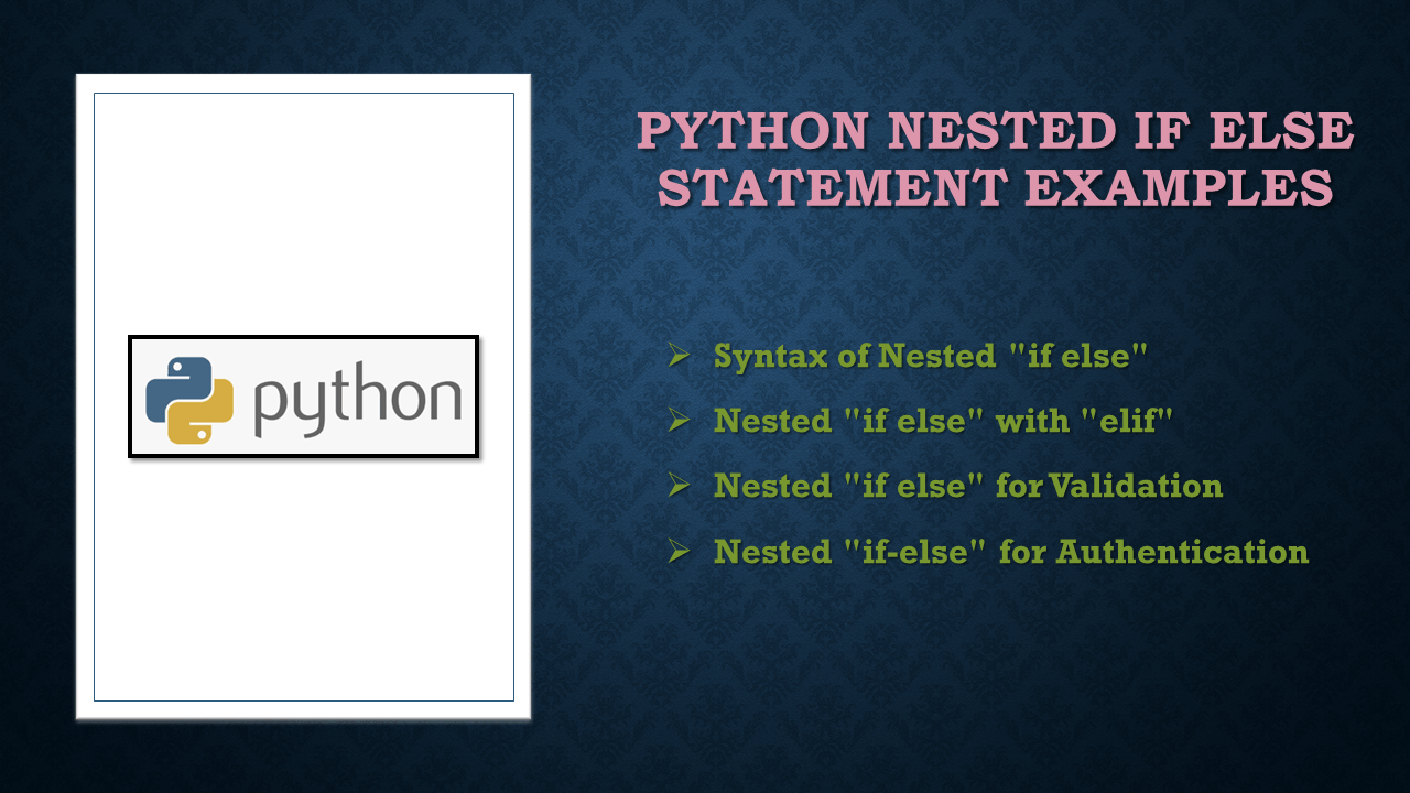 Python Nested if else Statement Examples Spark By {Examples}