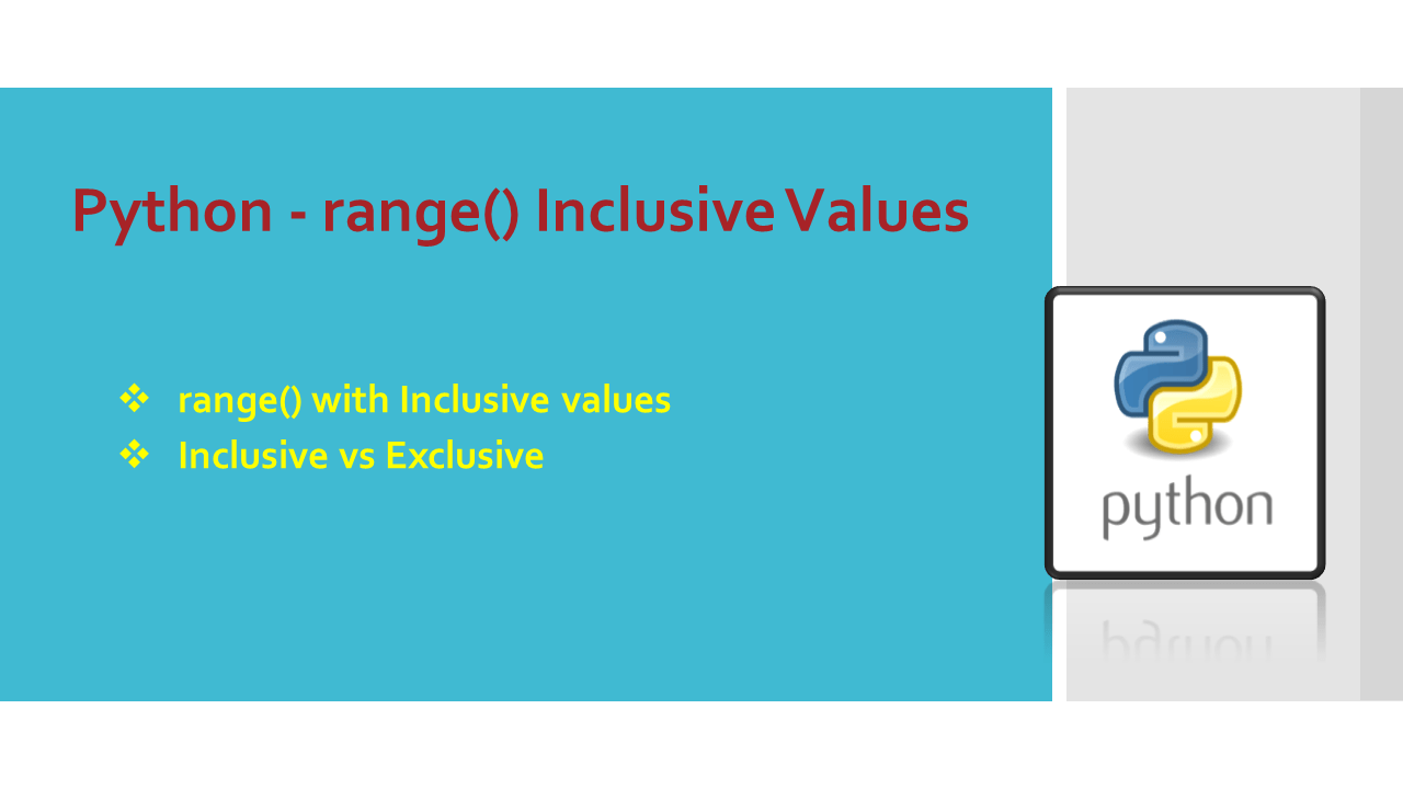 Python range() Inclusive Values Spark By {Examples}