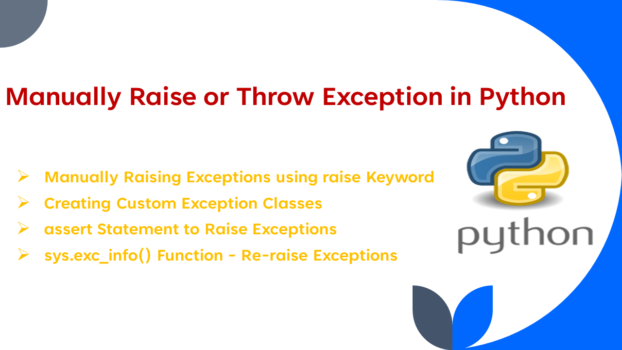Raise Exception Python Logging at Nicholas Rose blog