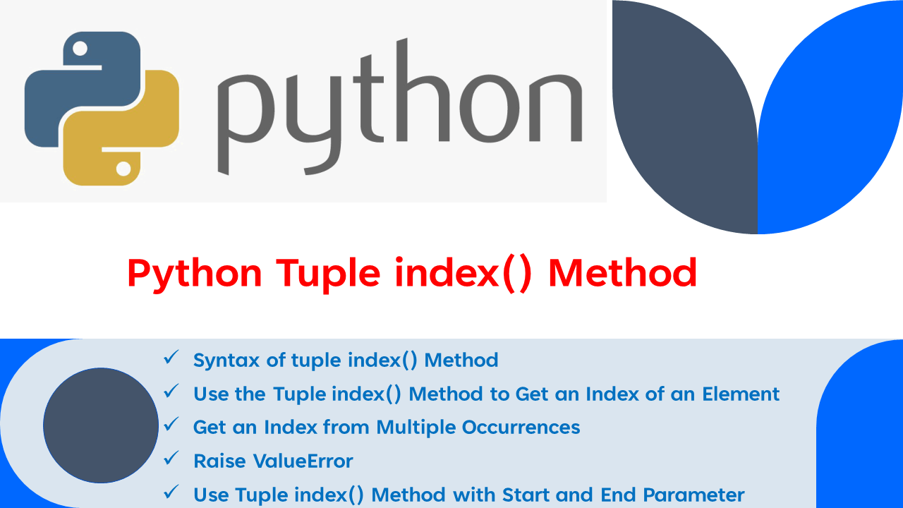 Python Tuple index() Method Spark By {Examples}
