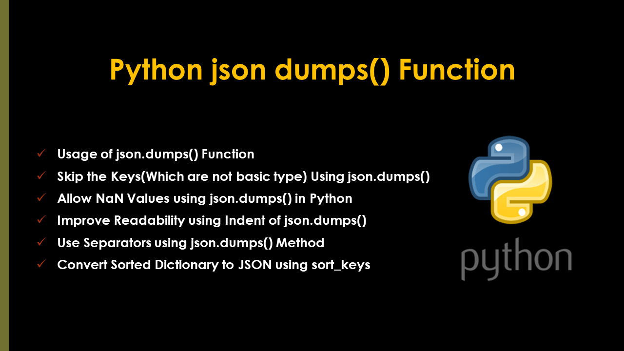 Python json dumps() Function Spark By {Examples}