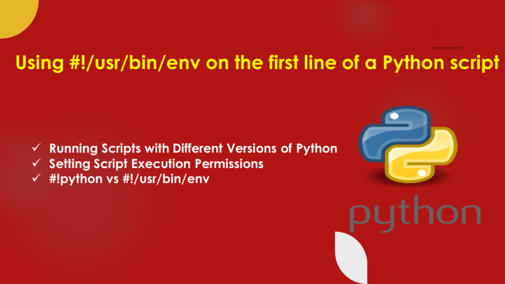 Using !/usr/bin/env on the first line of a Python script Spark By