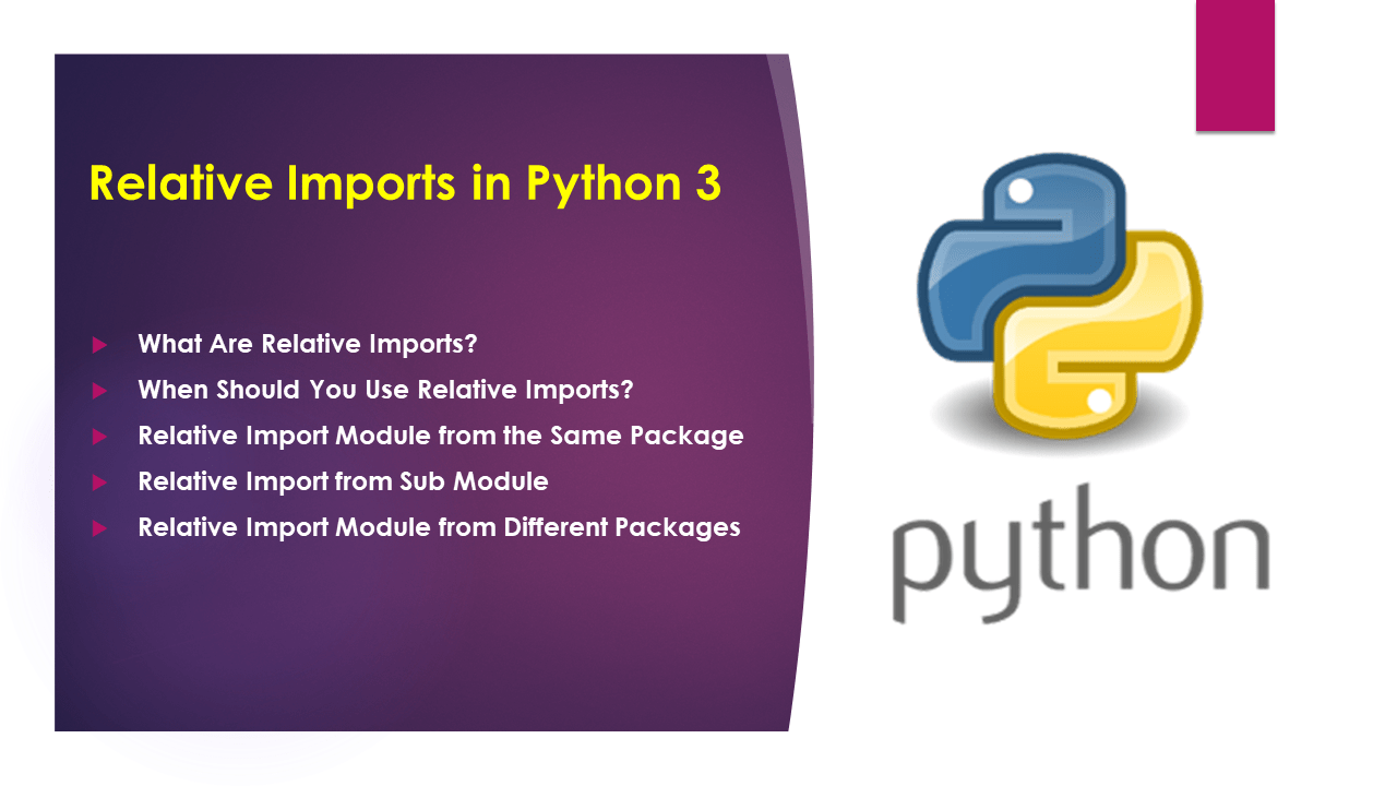 Relative Imports in Python 3 Spark By {Examples}