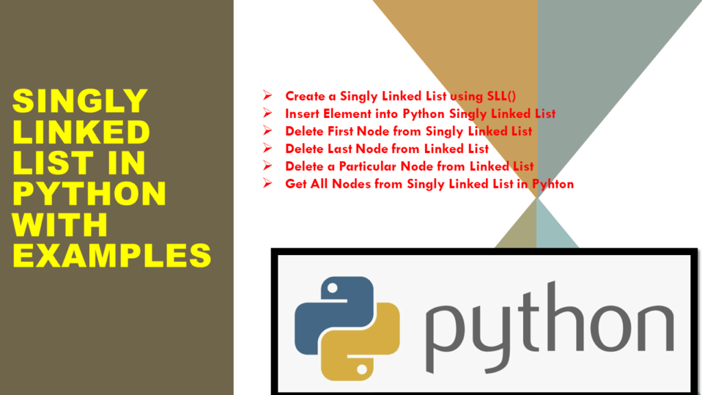 Singly Linked List in Python with Examples Spark By {Examples}
