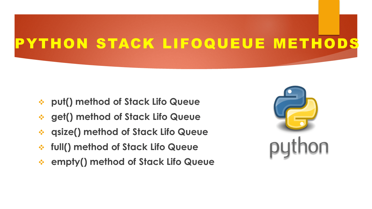 Python Stack LifoQueue Methods Spark By {Examples}