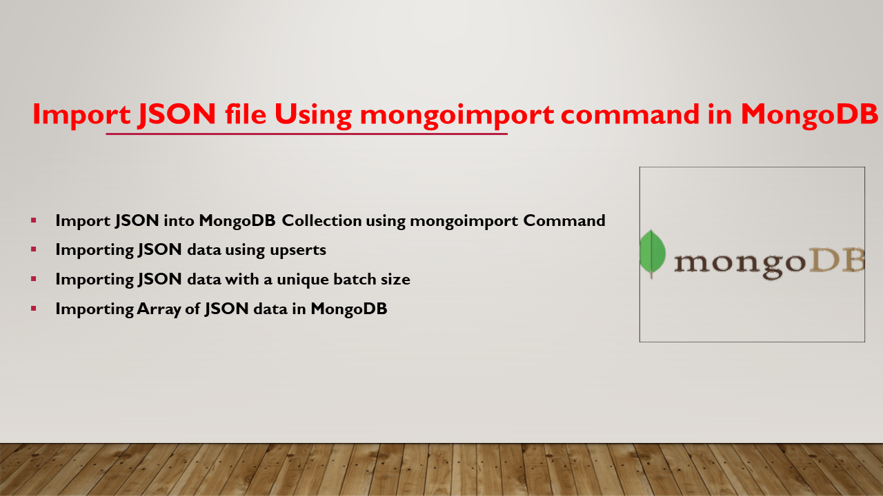 Import JSON file in MongoDB Spark By {Examples}