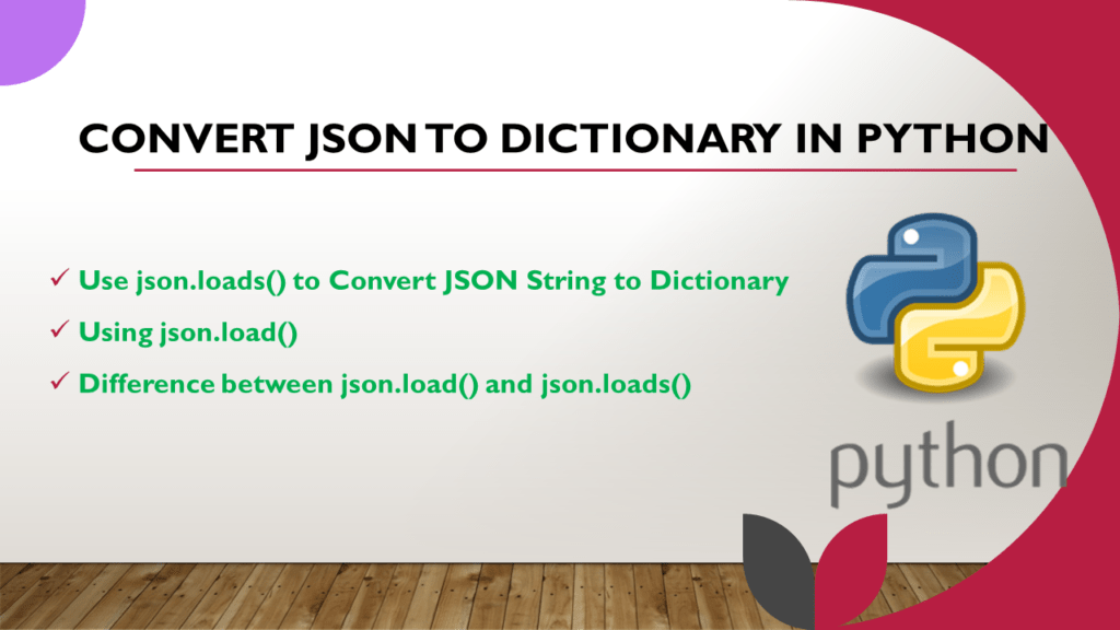 Convert JSON to Dictionary in Python Spark By {Examples}