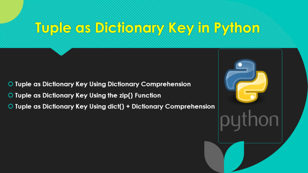 Tuple as Dictionary Key in Python Spark By {Examples}