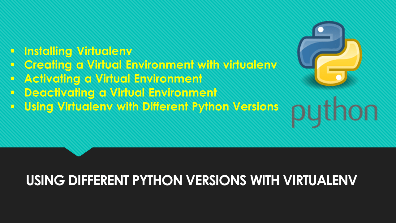 Using Different Python Versions with virtualenv Spark By {Examples}