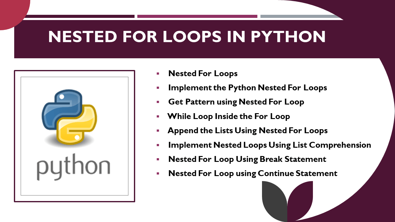 Nested For Loops in Python Spark By {Examples}