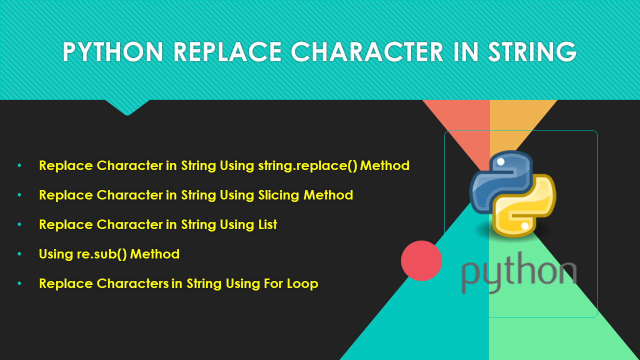 Python Replace Character in String Spark By {Examples}