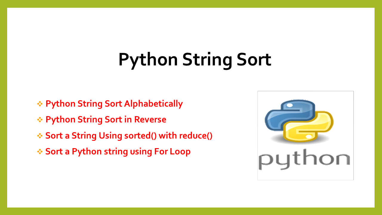 Python String Sort Spark By {Examples}