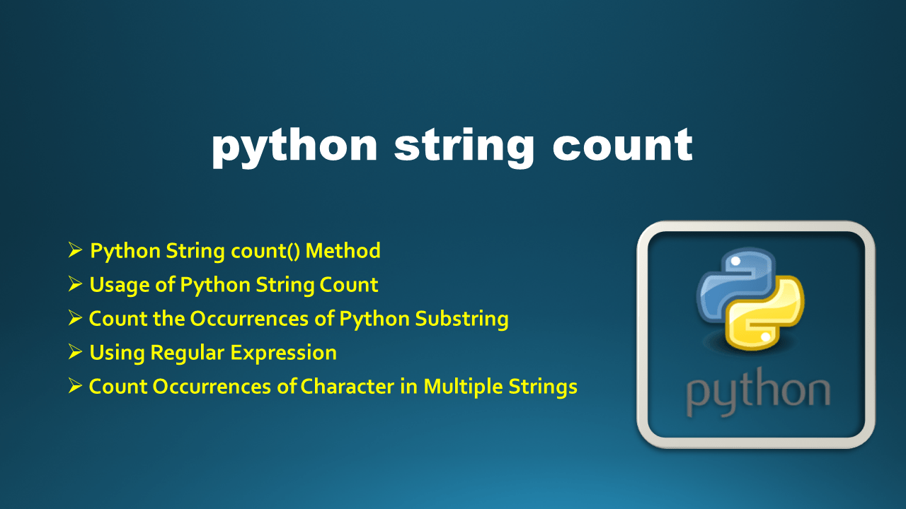 Python String count() Method Spark By {Examples}