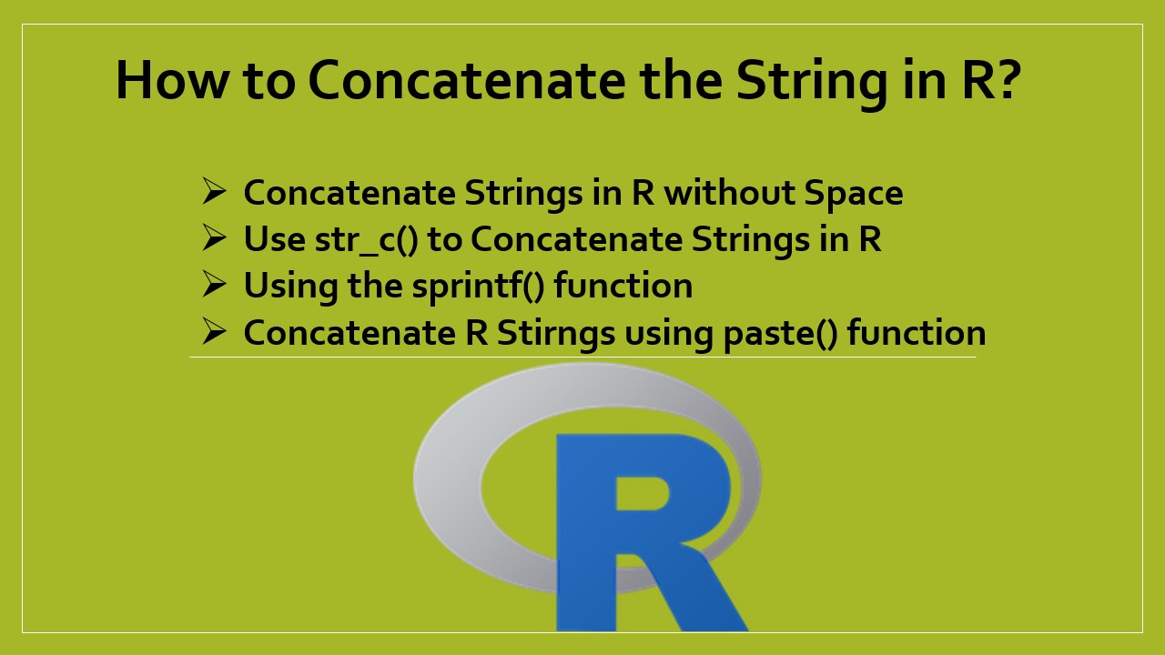 How to Concatenate the String in R? Spark By {Examples}