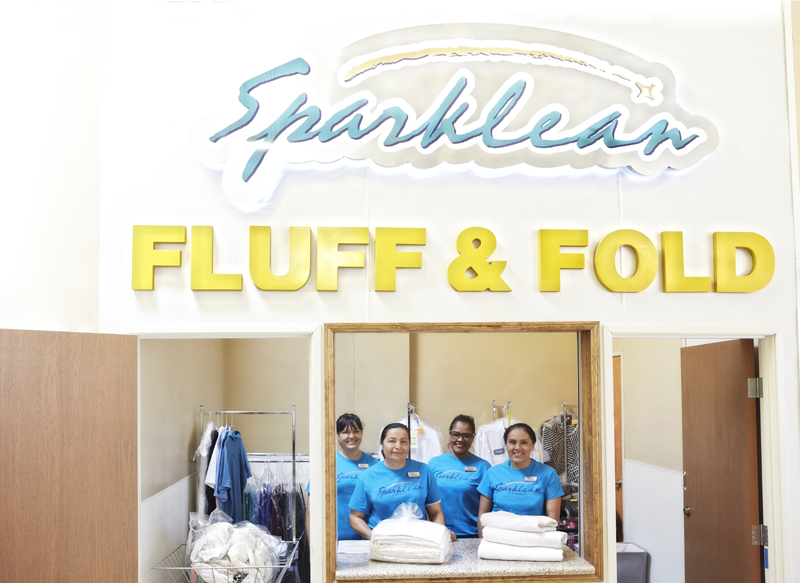 fluff and fold laundry Sparklean