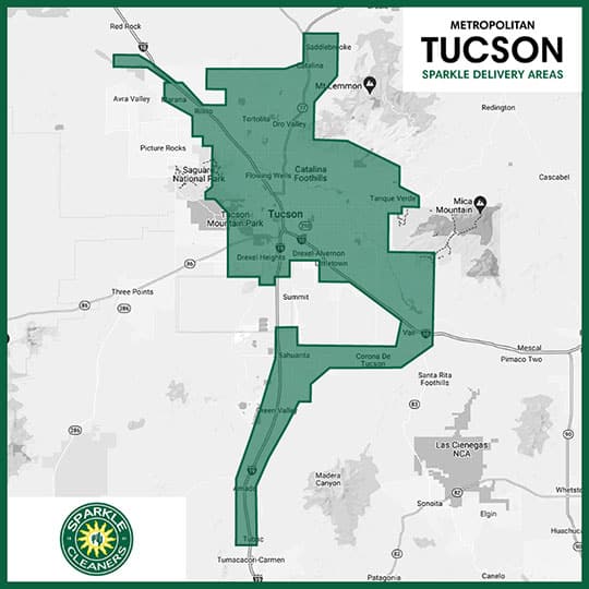 Free Laundry Pick Up And Delivery Tucson, AZ Sparkle Cleaners