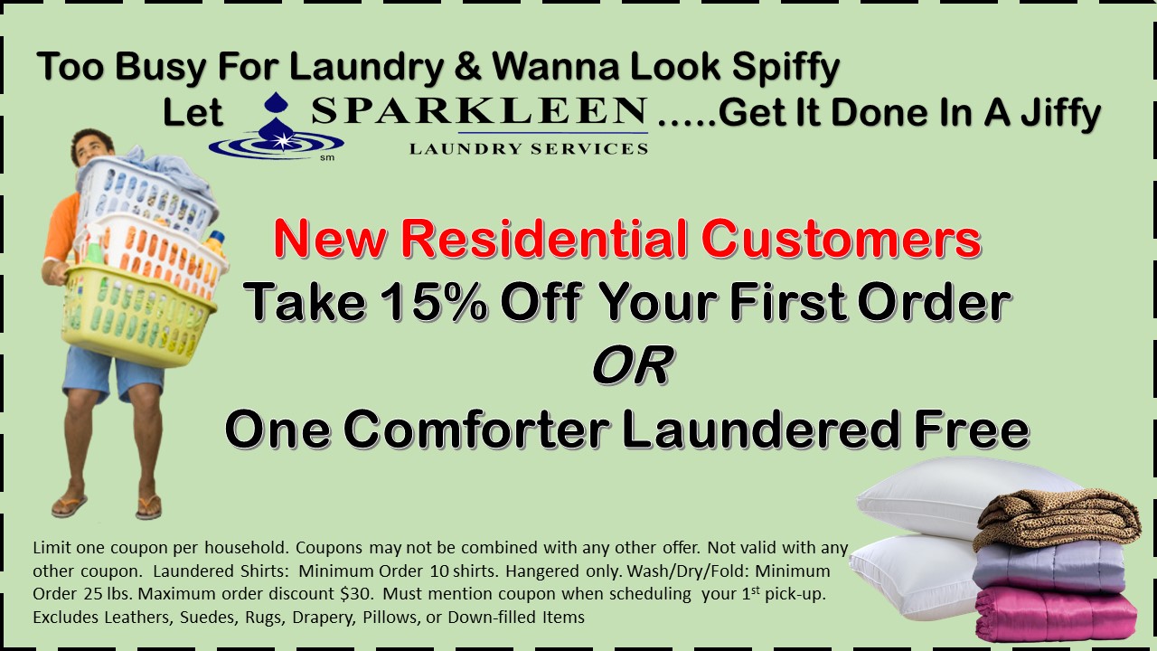 Special Offers – SPARKLEEN LAUNDRY SERVICES