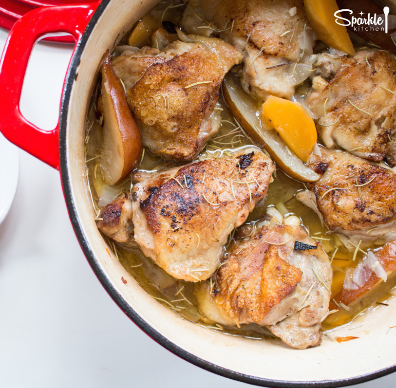 One Pot Chicken with Pears & Turnips Sparkle Kitchen