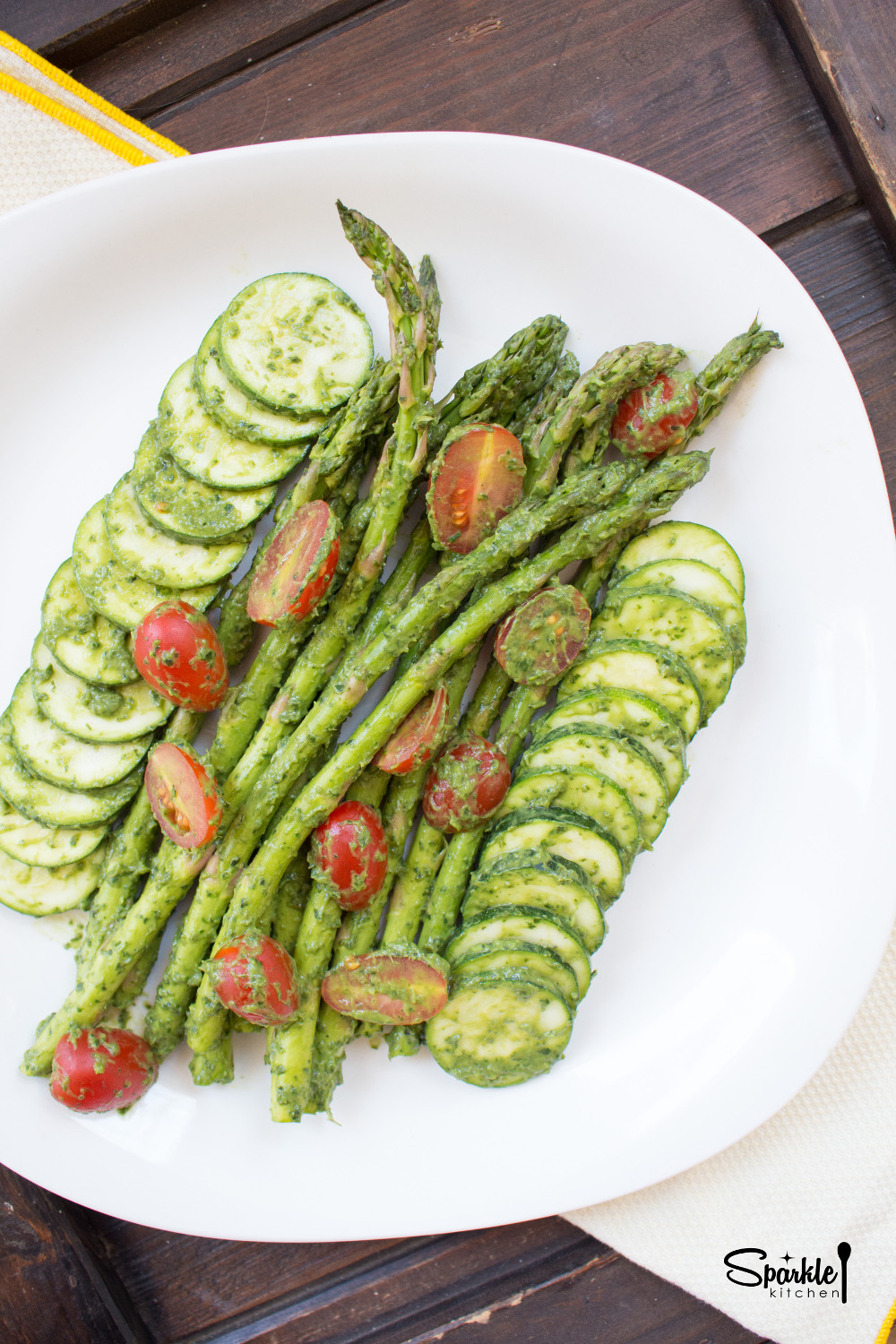 Asparagus Pesto Salad Sparkle Kitchen