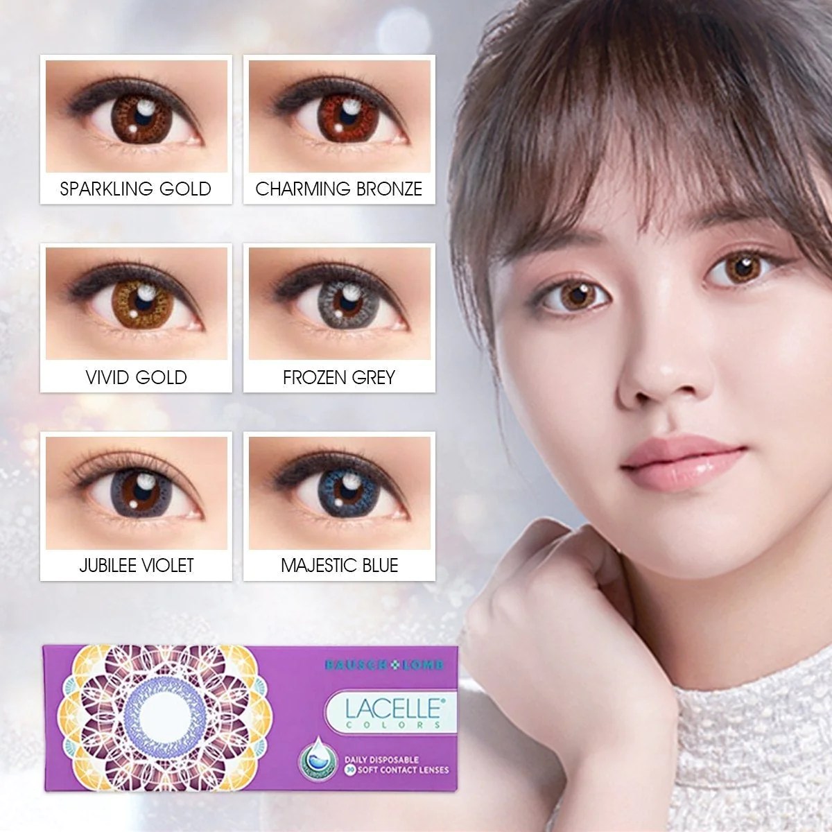 Bausch + Lomb Lacelle Daily Color Contact Lenses Sparkle Lenses