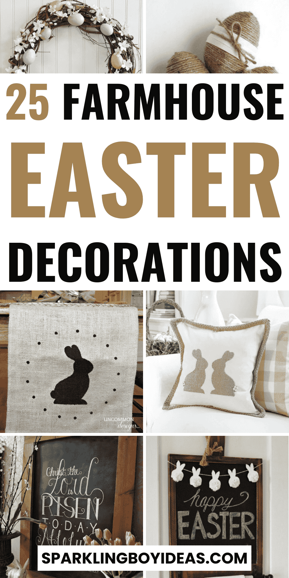 25 Easy DIY Farmhouse Easter Decor Sparkling Boy Ideas
