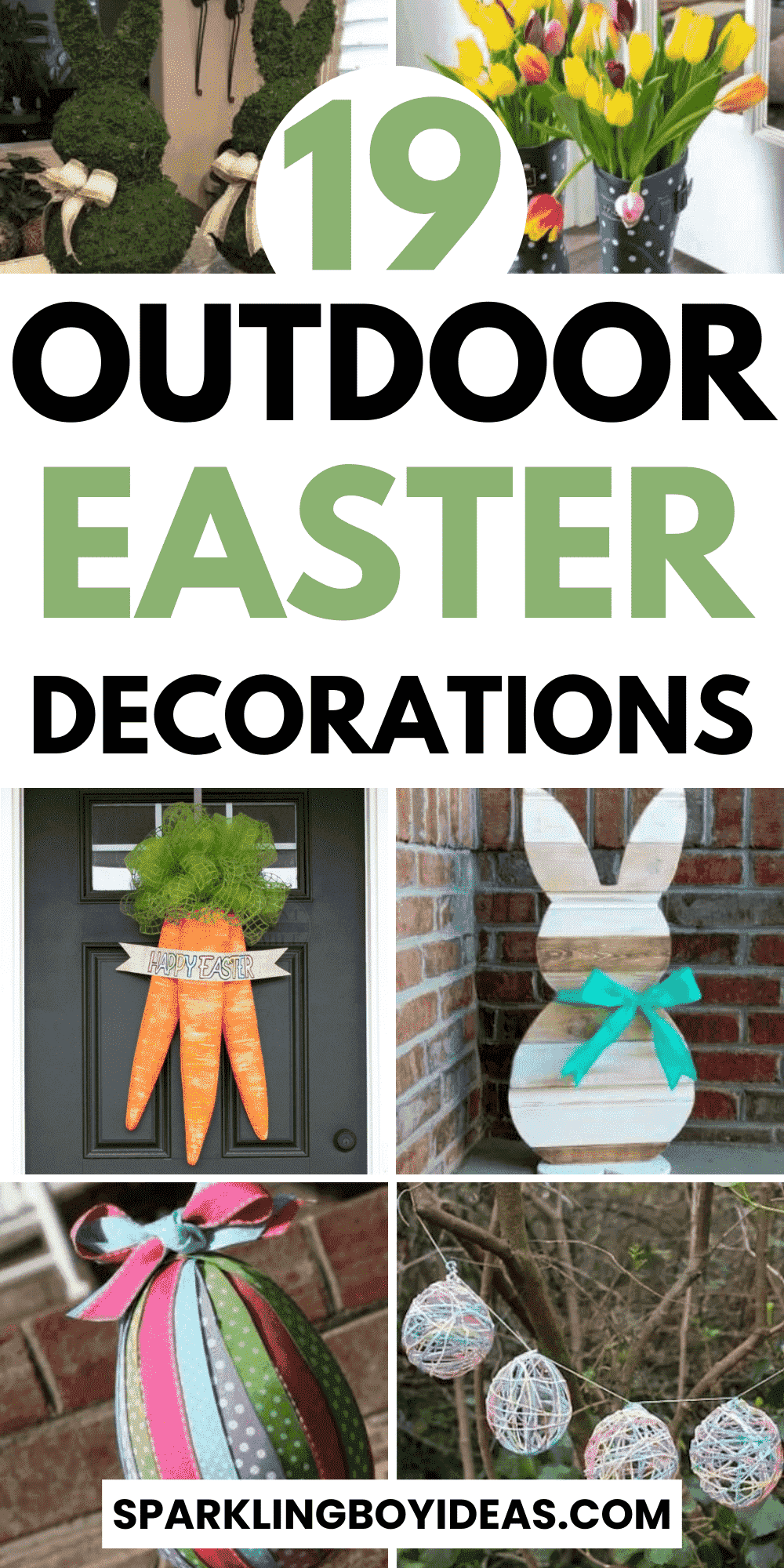 19 Easy DIY Outdoor Easter Decorations Sparkling Boy Ideas