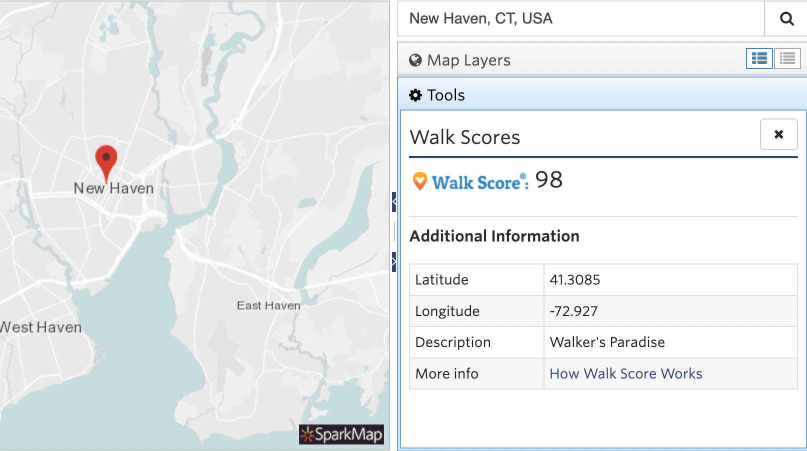 How to Use the Walk Scores Tool SparkMap