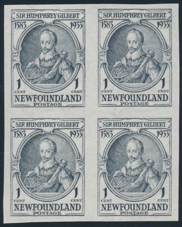 Lot 366, Newfoundland 1933 Sir Humphrey Gilbert Issue advanced mint
